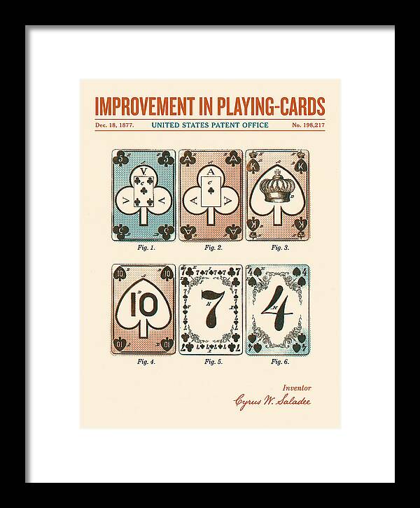 Playing Cards Retro Patent Us198217a