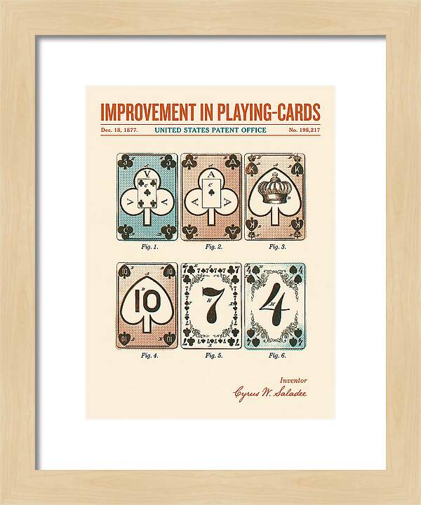 Playing Cards Retro Patent Us198217a
