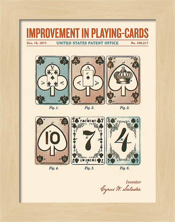 Playing Cards Retro Patent Us198217a