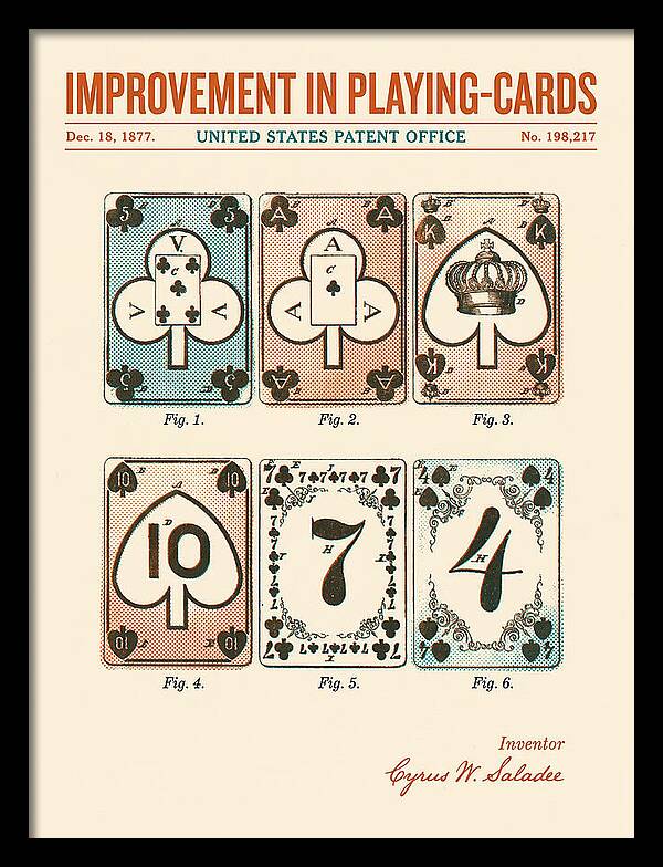 Playing Cards Retro Patent Us198217a