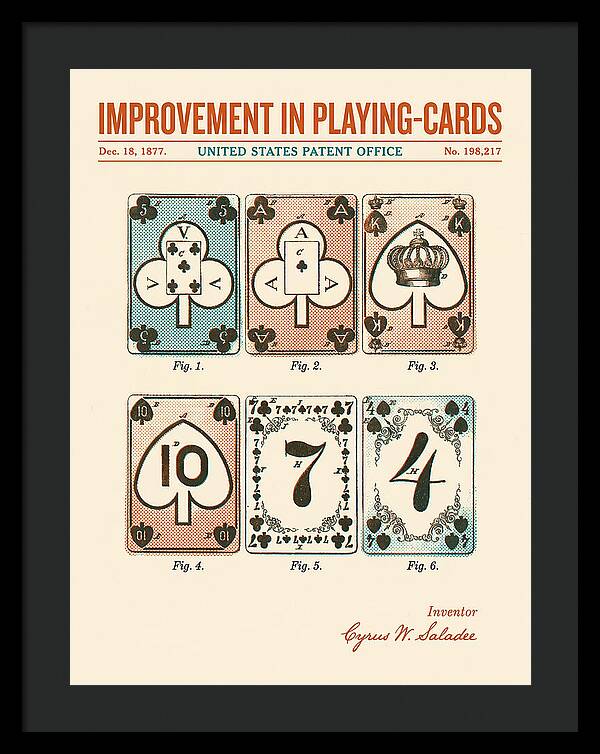 Playing Cards Retro Patent Us198217a