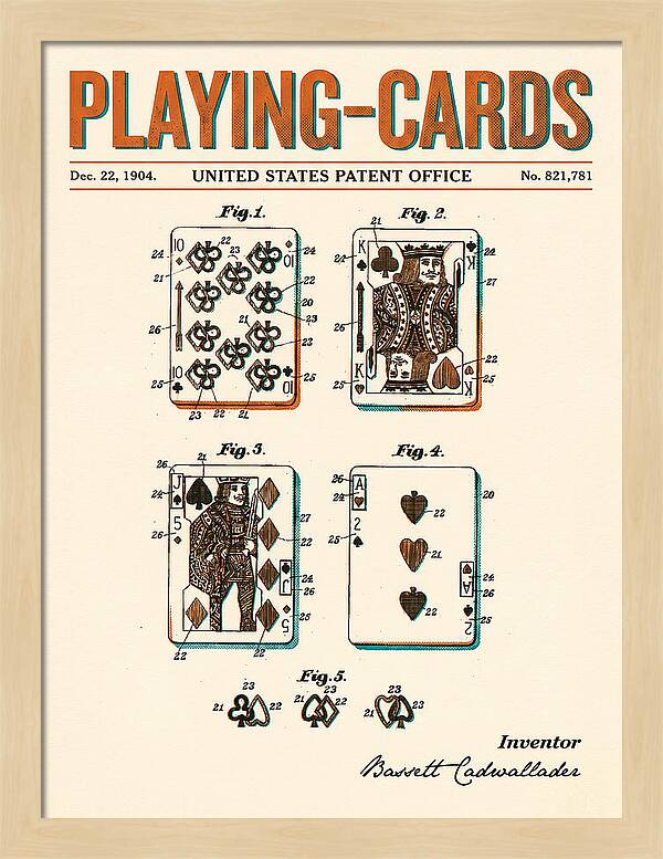 Playing Cards Retro Patent Us821781a