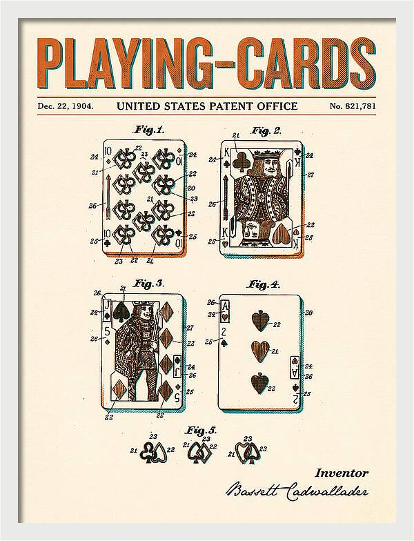 Playing Cards Retro Patent Us821781a