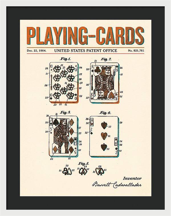 Playing Cards Retro Patent Us821781a