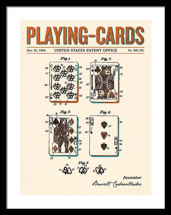 Playing Cards Retro Patent Us821781a