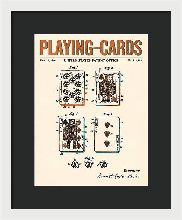 Playing Cards Retro Patent Us821781a
