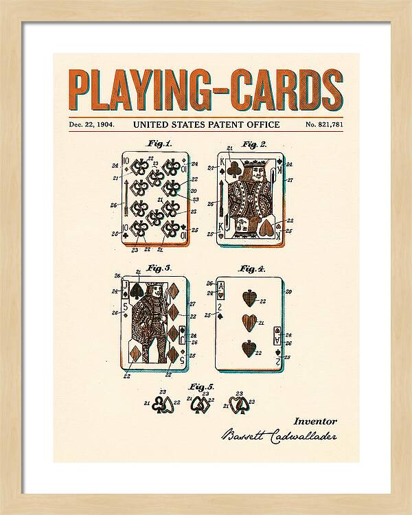 Playing Cards Retro Patent Us821781a