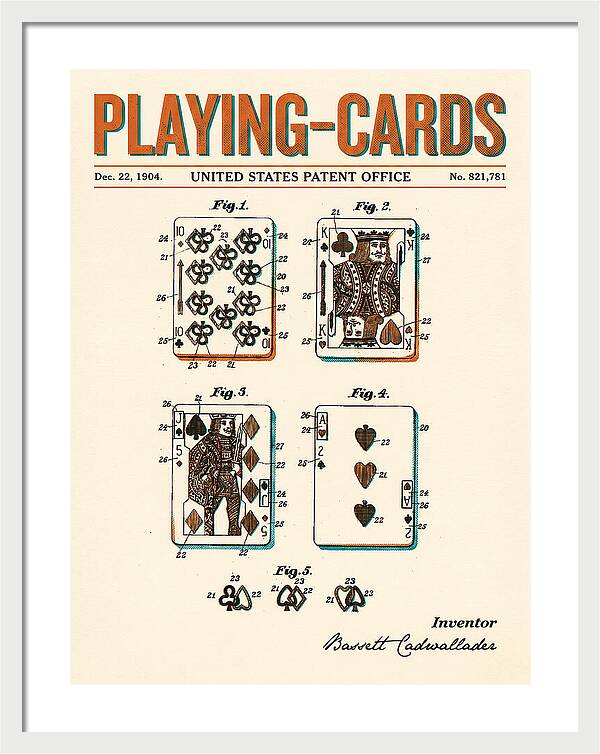 Playing Cards Retro Patent Us821781a