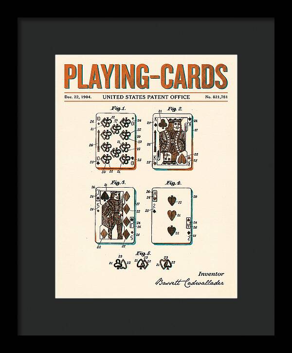 Playing Cards Retro Patent Us821781a