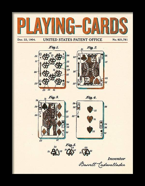 Playing Cards Retro Patent Us821781a