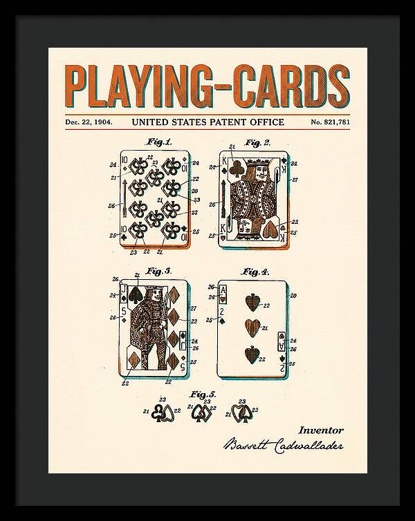 Playing Cards Retro Patent Us821781a