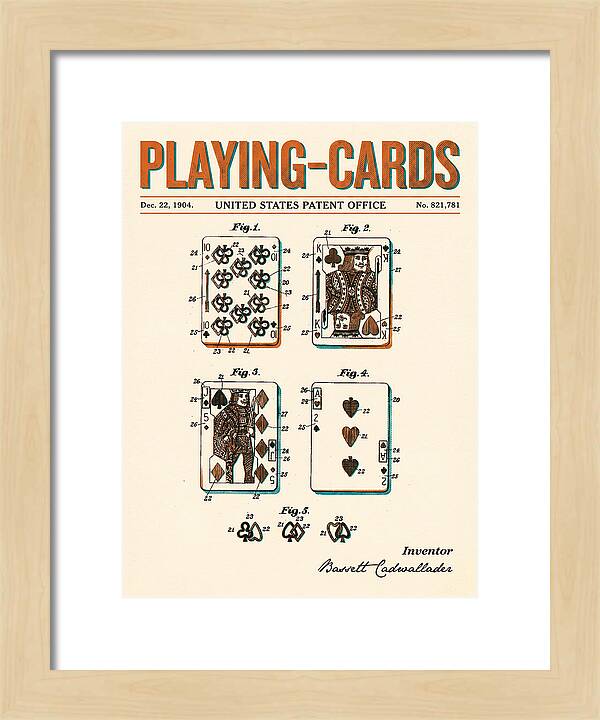 Playing Cards Retro Patent Us821781a