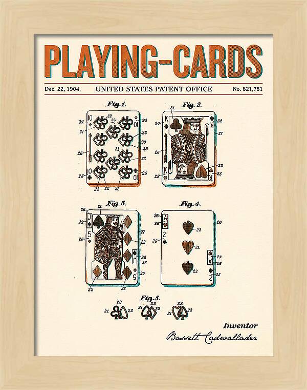 Playing Cards Retro Patent Us821781a