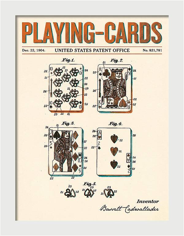 Playing Cards Retro Patent Us821781a