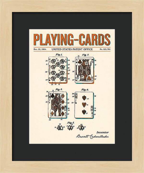Playing Cards Retro Patent Us821781a