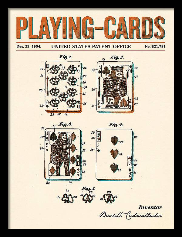 Playing Cards Retro Patent Us821781a