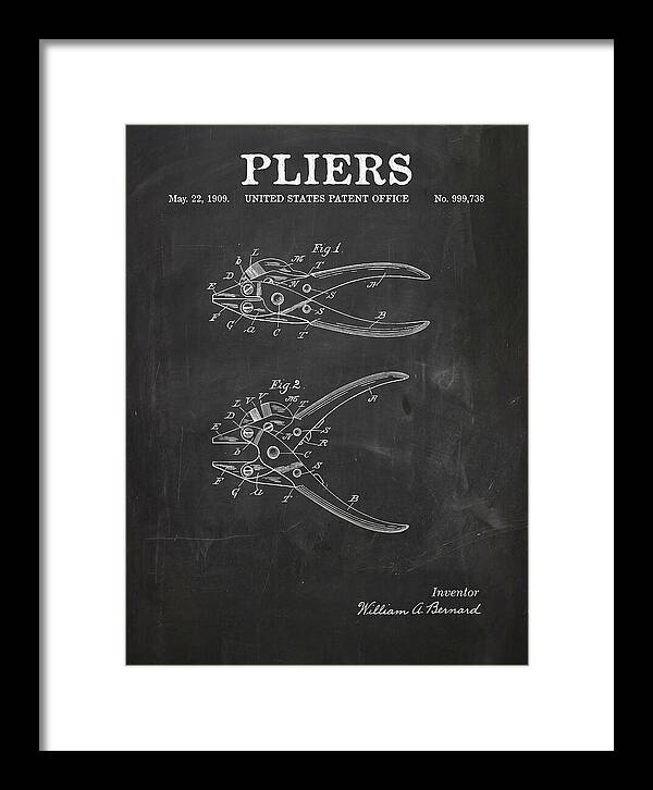 Pliers Chalkboard Patent Us999738a