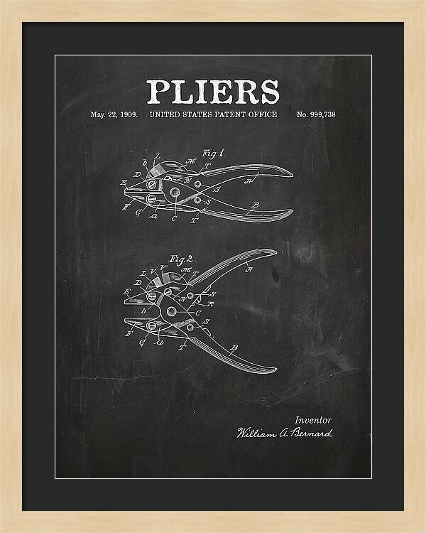 Pliers Chalkboard Patent Us999738a