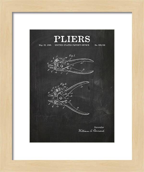 Pliers Chalkboard Patent Us999738a