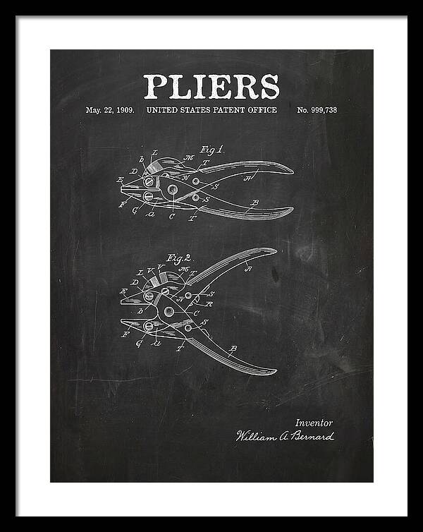 Pliers Chalkboard Patent Us999738a