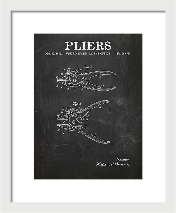 Pliers Chalkboard Patent Us999738a