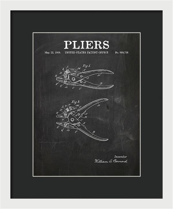 Pliers Chalkboard Patent Us999738a