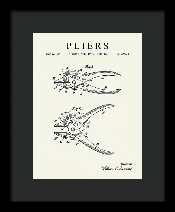 Pliers Minimalist Patent Us999738a