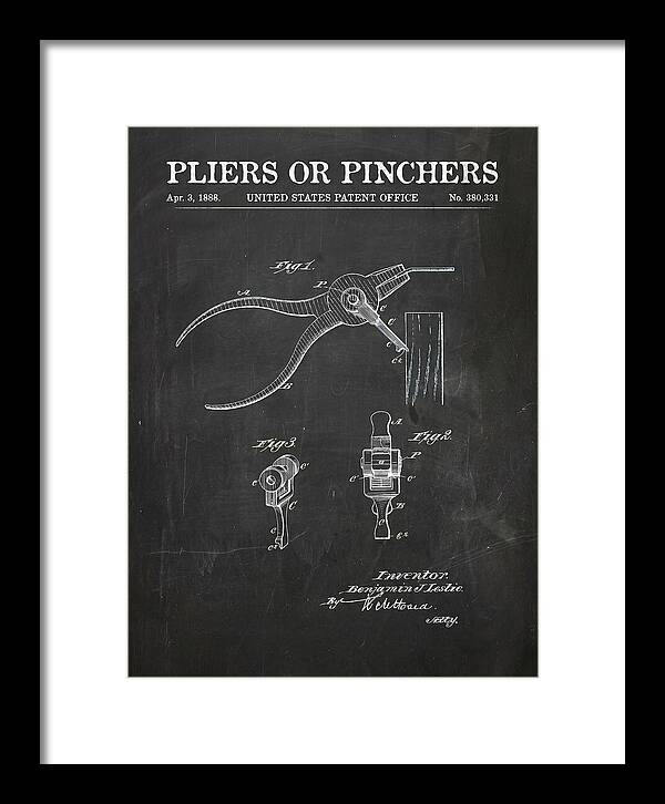 Pliers Or Pinchers Chalkboard Patent Us380331a