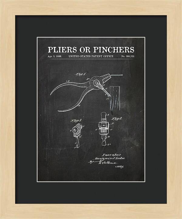 Pliers Or Pinchers Chalkboard Patent Us380331a