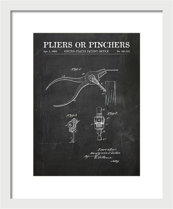 Pliers Or Pinchers Chalkboard Patent Us380331a