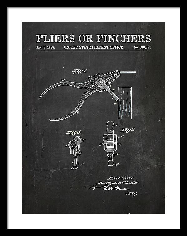Pliers Or Pinchers Chalkboard Patent Us380331a