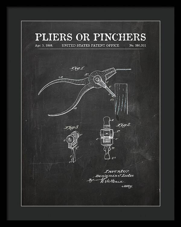 Pliers Or Pinchers Chalkboard Patent Us380331a