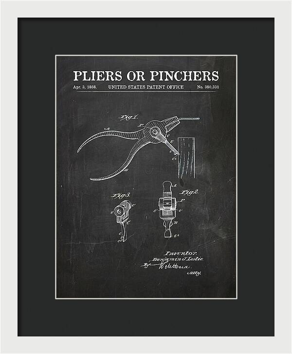 Pliers Or Pinchers Chalkboard Patent Us380331a
