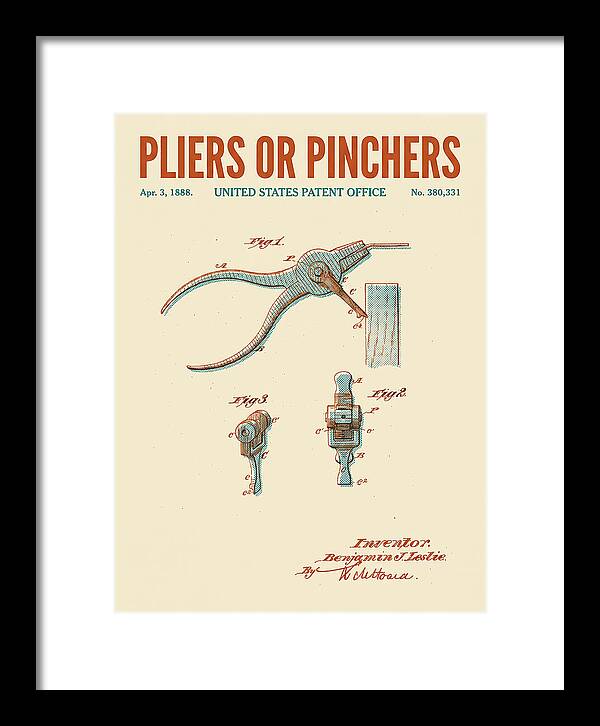 Pliers Or Pinchers Retro Patent Us380331a