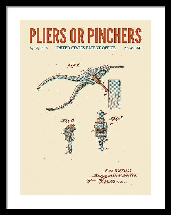 Pliers Or Pinchers Retro Patent Us380331a