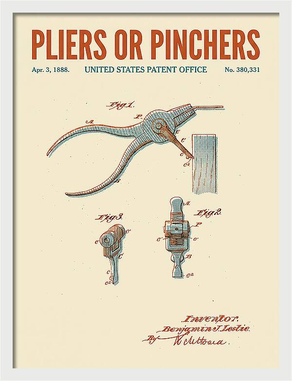 Pliers Or Pinchers Retro Patent Us380331a