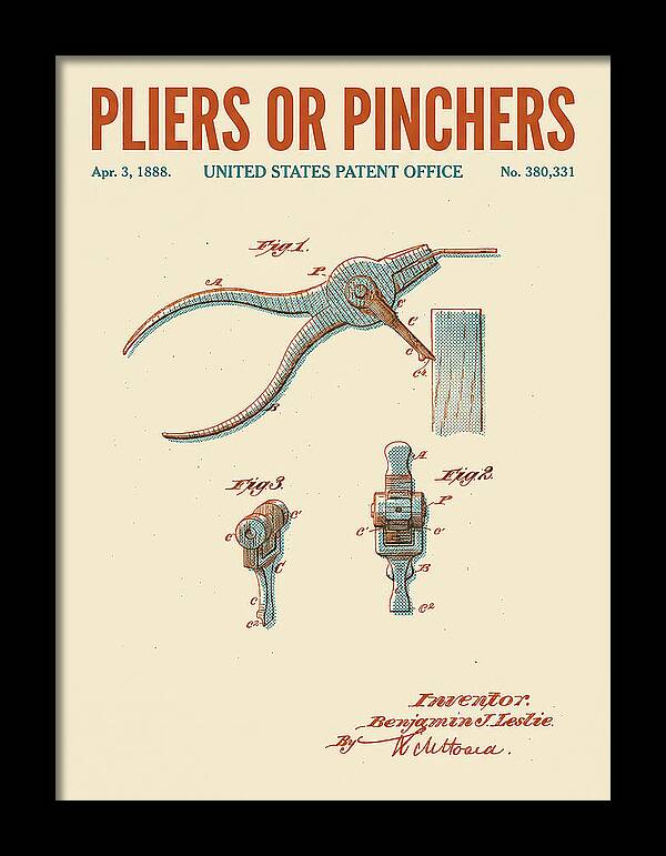 Pliers Or Pinchers Retro Patent Us380331a