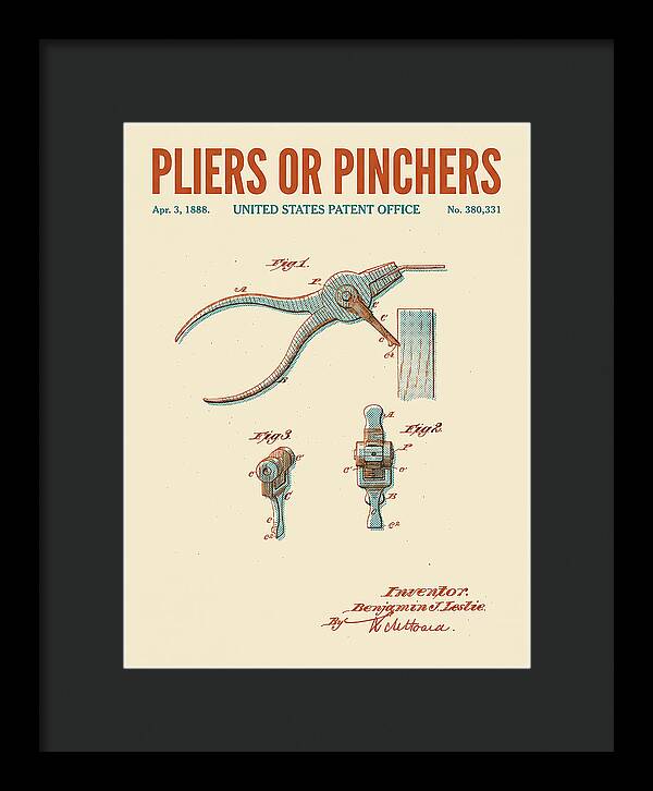 Pliers Or Pinchers Retro Patent Us380331a