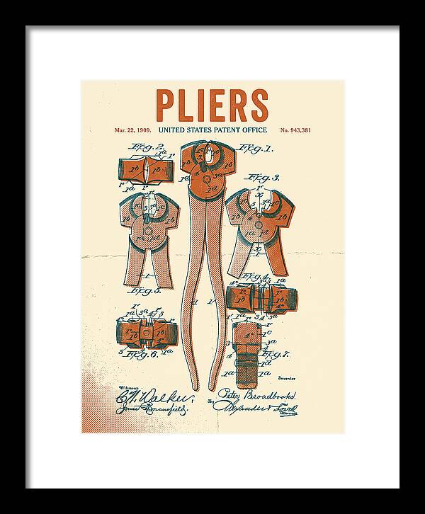 Pliers Retro Patent Us943381a
