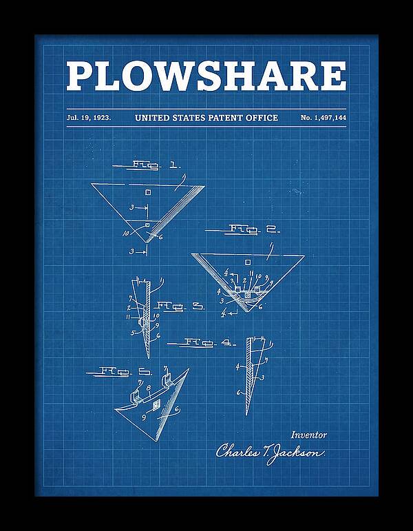 Plowshare Blueprint Patent Us1497144a