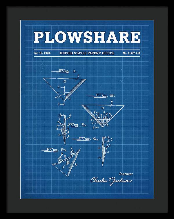Plowshare Blueprint Patent Us1497144a