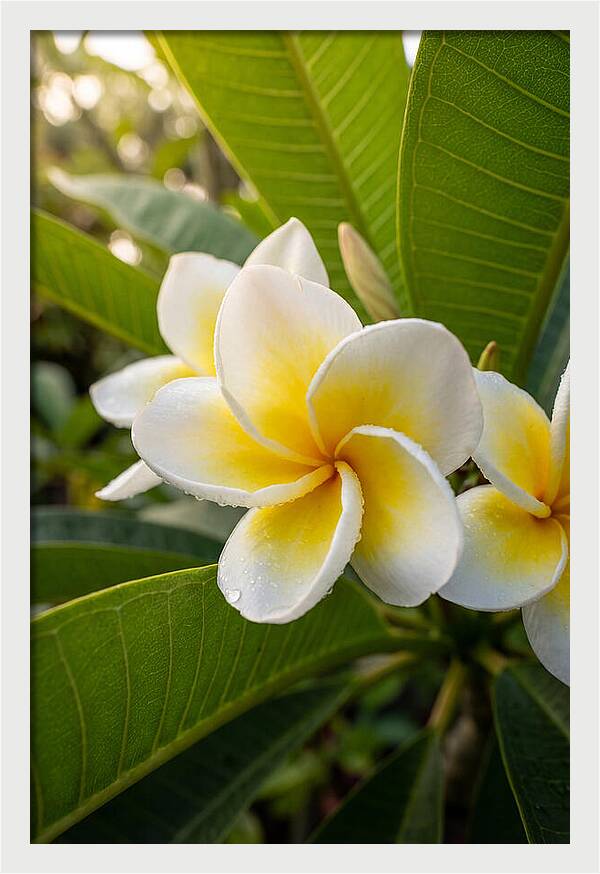 Plumeria Blossoms In Paradise