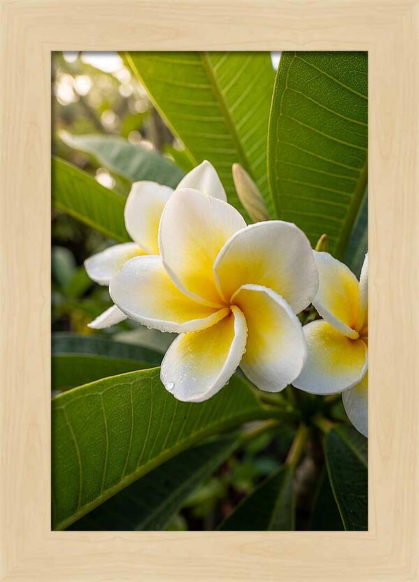Plumeria Blossoms In Paradise