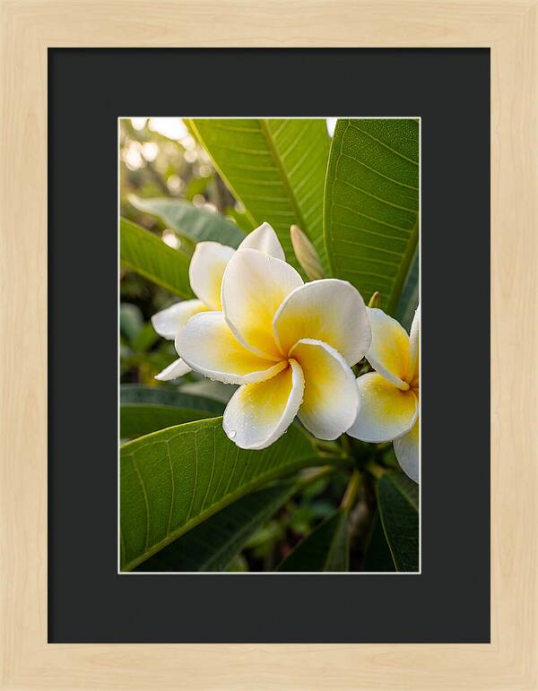 Plumeria Blossoms In Paradise