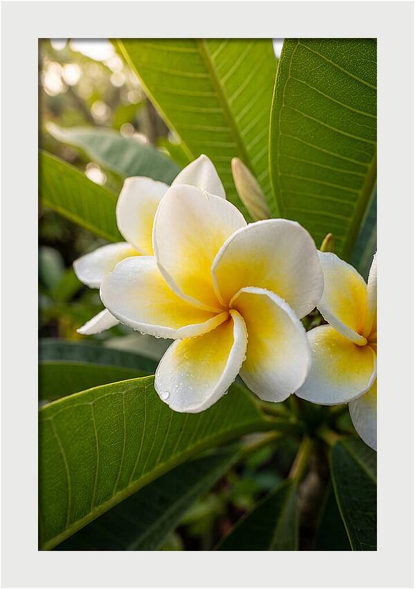 Plumeria Blossoms In Paradise