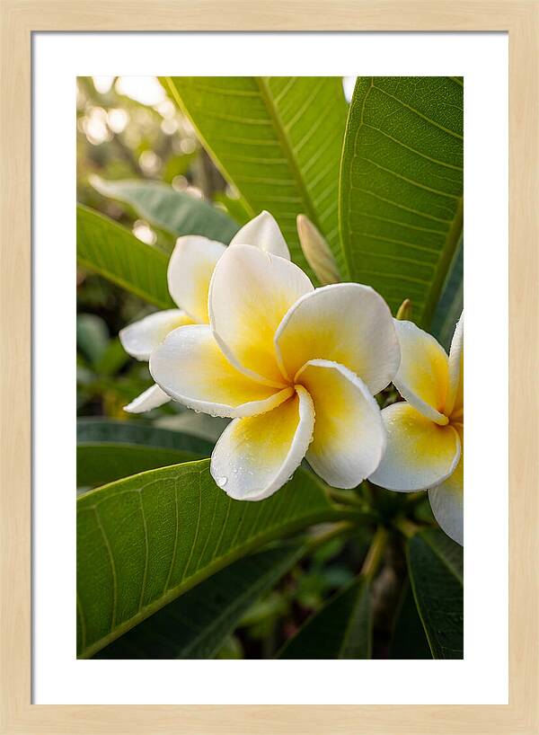 Plumeria Blossoms In Paradise