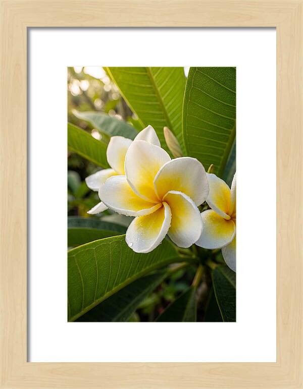 Plumeria Blossoms In Paradise