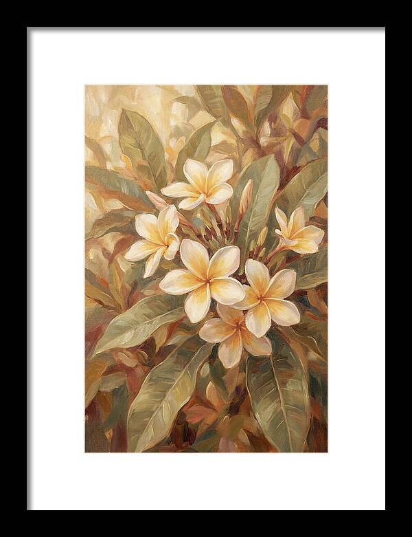 Plumeria Cluster In Cream And Soft Yellow