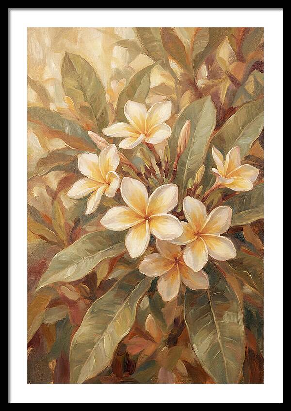 Plumeria Cluster In Cream And Soft Yellow