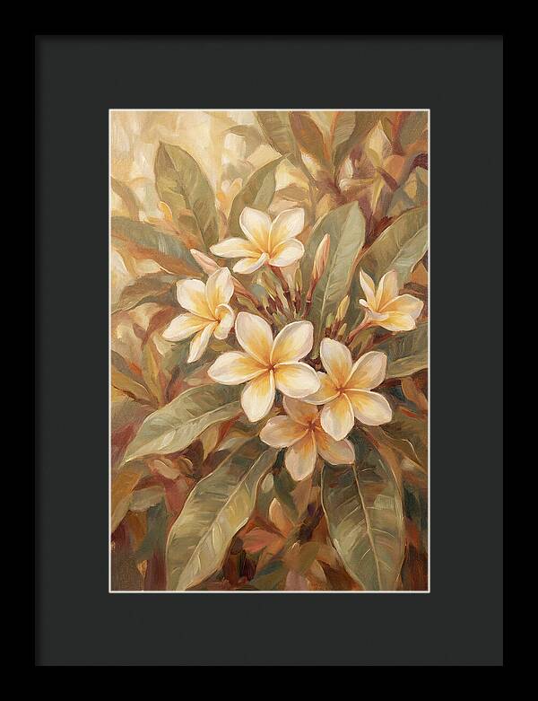 Plumeria Cluster In Cream And Soft Yellow